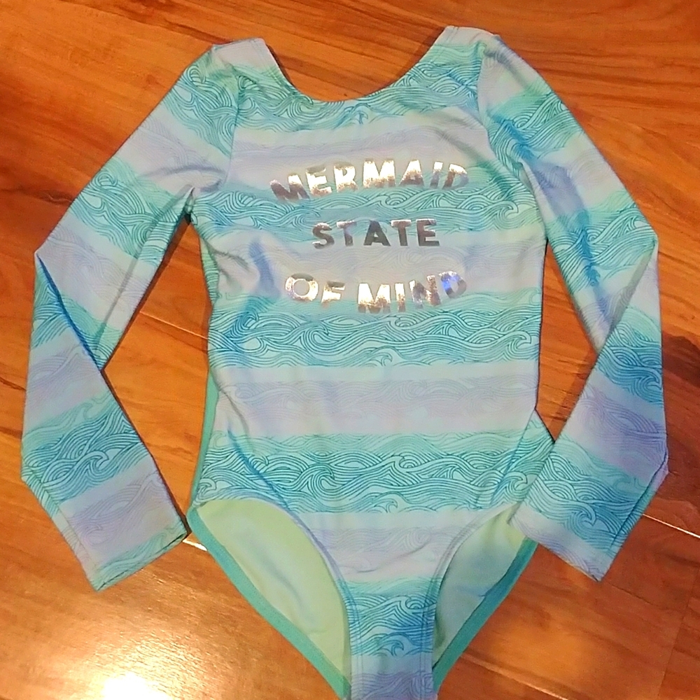 Mermaid swimsuit long sleeve UPF 50
